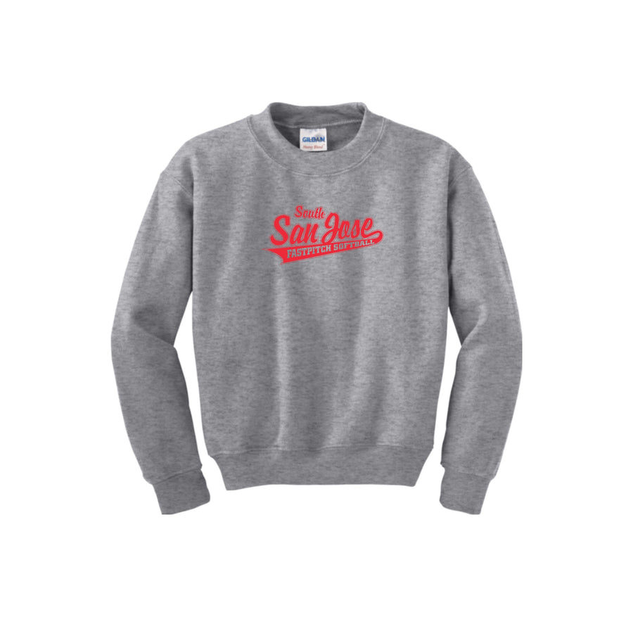 SSJSB-Youth Unisex Crewneck Sweatshirt On-Demand RED Logo