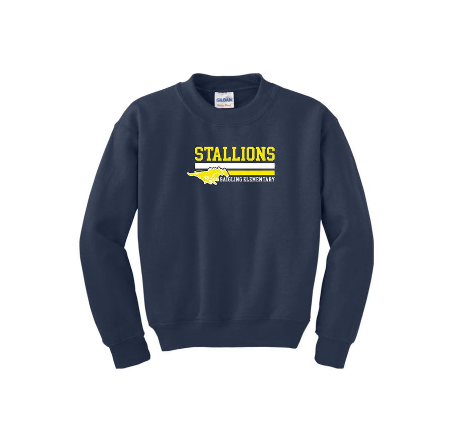 Saigling Elementary Spirit Wear 2023-24 On-Demand-Youth Unisex Crewneck Sweatshirt On-Demand