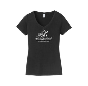 Broadway Elementary Spirit Wear 2024 On-Demand-Women's Fan Favorite V-Neck Tee On-Demand