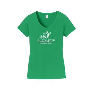 Broadway Elementary Spirit Wear 2024 On-Demand-Women's Fan Favorite V-Neck Tee On-Demand