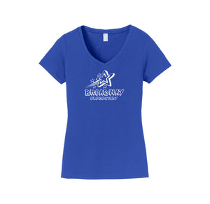 Broadway Elementary Spirit Wear 2024 On-Demand-Women's Fan Favorite V-Neck Tee On-Demand