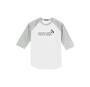 Montessori Public School of Arlington Spirit Wear 2023/24 On-Demand-Adult Unisex Baseball Tee On-Demand