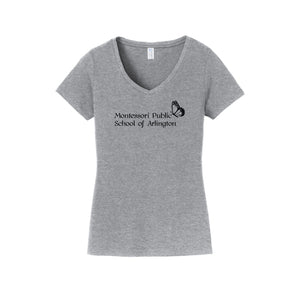 Montessori Public School of Arlington Spirit Wear 2023/24 On-Demand-Women's Fan Favorite V-Neck Tee On-Demand