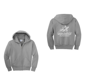 Broadway Elementary Spirit Wear 2024 On-Demand-Youth Unisex Full-Zip Hooded Sweatshirt On-Demand