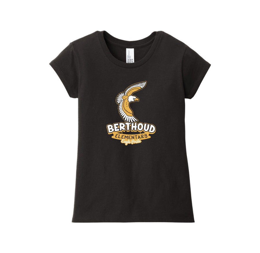 Berthoud Elementary Spirit Wear 2023-24 On-Demand-Girls Youth Premium Tee On-Demand