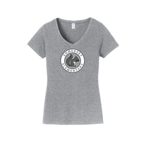 Somerset Elementary Spirit Wear 2023-24 On-Demand-Womens Fan Favorite V-Neck Tee On-Demand Circle Logo