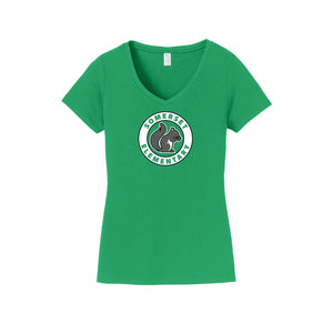 Somerset Elementary Spirit Wear 2023-24 On-Demand-Womens Fan Favorite V-Neck Tee On-Demand Circle Logo