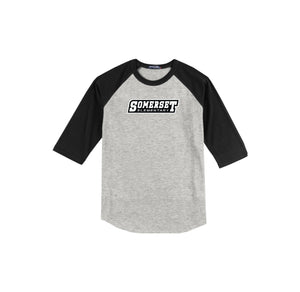 Somerset Elementary Spirit Wear 2023-24 On-Demand-Adult Unisex Baseball Tee On-Demand Typographic Logo