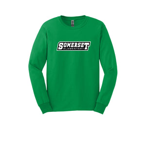 Somerset Elementary Spirit Wear 2023-24 On-Demand-Adult Unisex Long Sleeve Tee On-Demand Typographic Logo