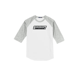 Somerset Elementary Spirit Wear 2023-24 On-Demand-Adult Unisex Baseball Tee On-Demand Typographic Logo