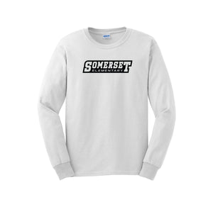 Somerset Elementary Spirit Wear 2023-24 On-Demand-Adult Unisex Long Sleeve Tee On-Demand Typographic Logo