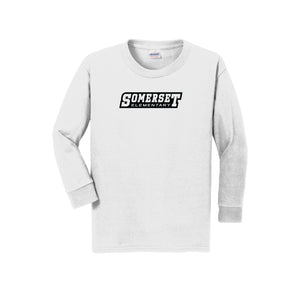 Somerset Elementary Spirit Wear 2023-24 On-Demand-Youth Unisex Long Sleeve Tee On-Demand Typographic Logo