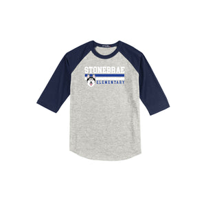 Stonebrae Elementary Spirit Wear 2023-24 On-Demand-Youth Unisex Baseball Tee On-Demand