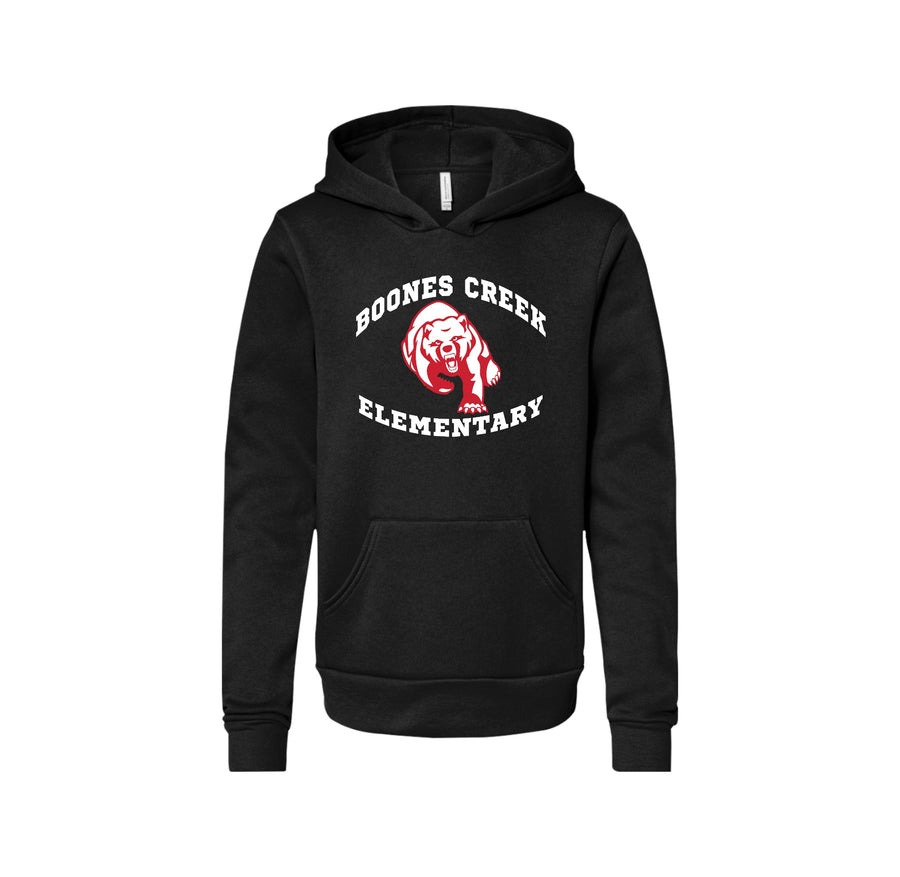 Boones Creek Elementary Spirit Wear 2023-24 On-Demand-Youth Unisex Premium Sponge Fleece Pullover Hoodie On-Demand Bear Logo