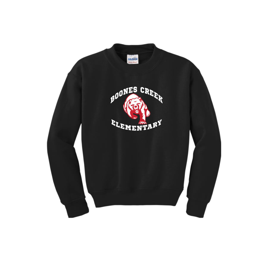 Boones Creek Elementary Spirit Wear 2023-24 On-Demand-Youth Unisex Crewneck Sweatshirt On-Demand Bear Logo