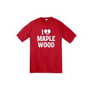 Maplewood Elementary Spirit Wear 2023-24 On-Demand-Youth Unisex Dri-Fit Shirt I love Design