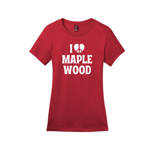 Maplewood Elementary Spirit Wear 2023-24 On-Demand-Womens Premium Tee I love Design