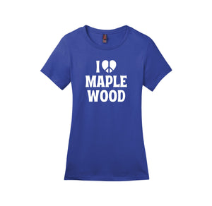 Maplewood Elementary Spirit Wear 2023-24 On-Demand-Womens Premium Tee I love Design