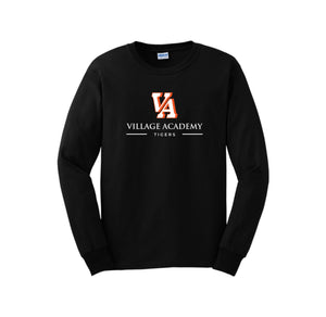 Village Academy Spirit Wear 2023-24 On-Demand-Adult Unisex Long Sleeve Tee On-Demand VA Logo