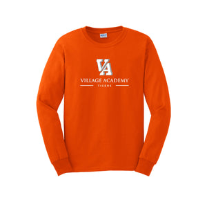 Village Academy Spirit Wear 2023-24 On-Demand-Adult Unisex Long Sleeve Tee On-Demand VA Logo