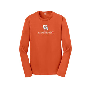 Village Academy Spirit Wear 2023-24 On-Demand-Youth Unisex Dri-Fit Long Sleeve Tee On-Demand VA Logo