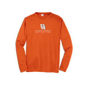 Village Academy Spirit Wear 2023-24 On-Demand-Adult Unisex Dri-Fit Long Sleeve Tee On-Demand VA Logo