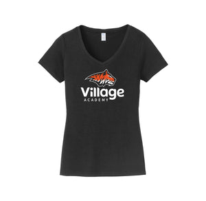 Village Academy Spirit Wear 2023-24 On-Demand-Women's Fan Favorite V-Neck Tee On-Demand