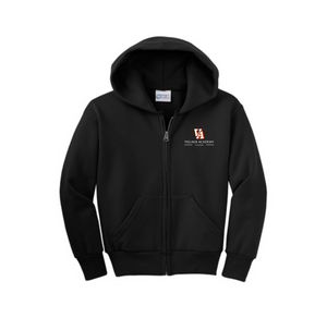 Village Academy Spirit Wear 2023-24 On-Demand-Youth Unisex Full-Zip Hooded Sweatshirt On-Demand VA Logo