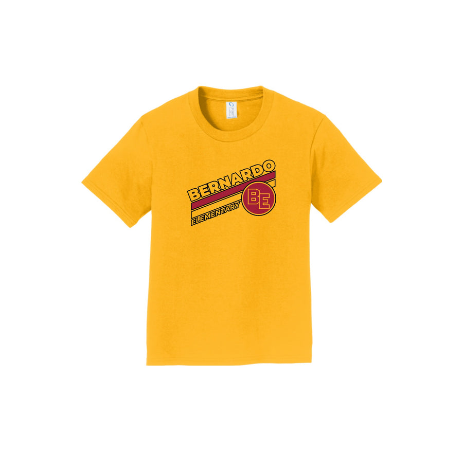 Bernardo Elementary-Youth Unisex Fan Favorite Premium Tee Stripe Logo