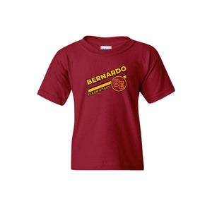 Bernardo Elementary-Youth Unisex T-Shirt Stripe Logo