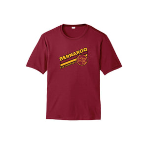 Bernardo Elementary-Adult Unisex Dri-Fit Shirt Stripe Logo