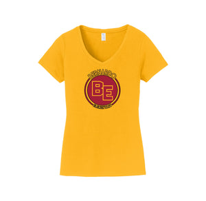 Bernardo Elementary-Womens Fan Favorite V-Neck Tee Circle Logo