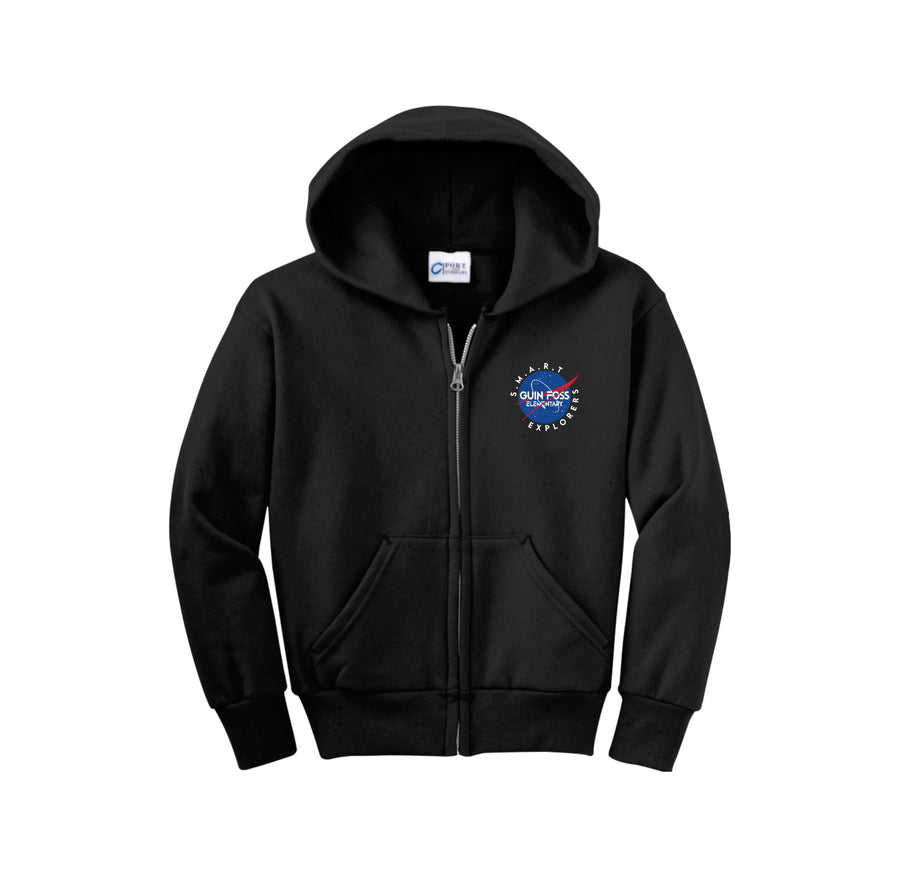 Guin Foss Spirit Wear 2024/25 On-Demand-Youth Unisex Full-Zip Hooded Sweatshirt On-Demand