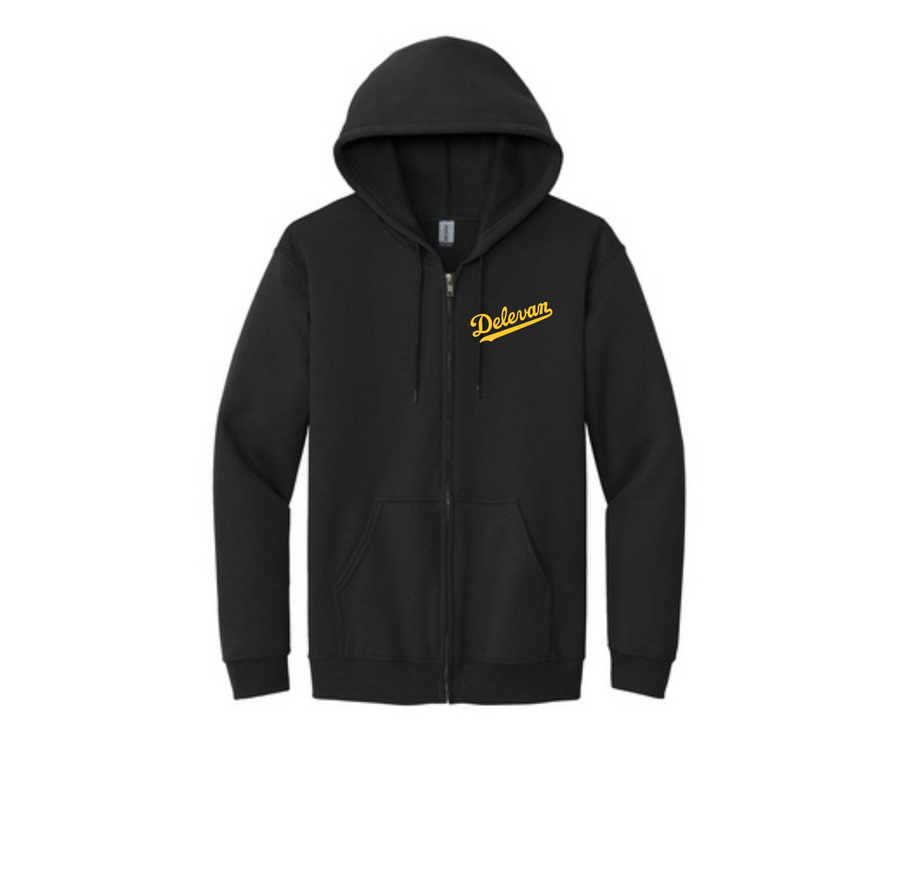 Delevan-Adult Unisex Full-Zip Hooded Sweatshirt On-Demand Delevan