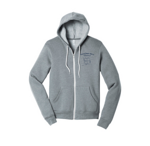 Tassajara-Adult Unisex Premium Sponge Fleece Full-Zip Hoodie On-Demand Hands Logo