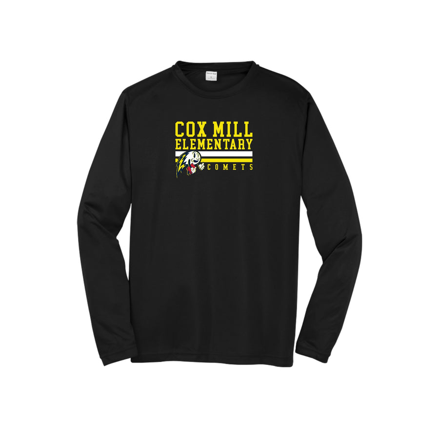 Cox Mill Elementary-Adult Unisex Dri-Fit Long Sleeve Tee On-Demand Stripe Logo