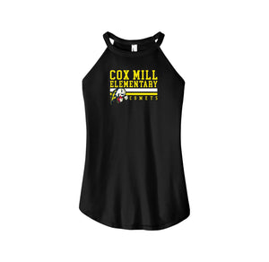 Cox Mill Elementary-Womens Premium Perfect Tri Rocker Tank On-Demand Stripe Logo