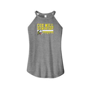 Cox Mill Elementary-Womens Premium Perfect Tri Rocker Tank On-Demand Stripe Logo