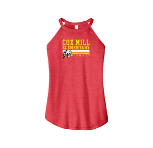 Cox Mill Elementary-Womens Premium Perfect Tri Rocker Tank On-Demand Stripe Logo