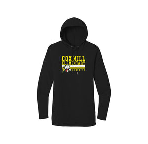 Cox Mill Elementary-Womens Premium Featherweight French Terry Hoodie On-Demand Stripe Logo