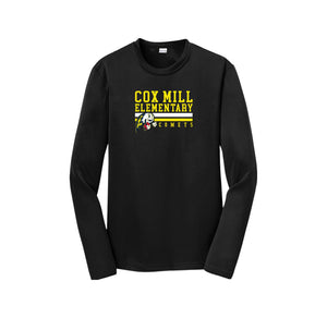 Cox Mill Elementary-Youth Unisex Dri-Fit Long Sleeve Tee On-Demand Stripe Logo