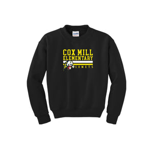 Cox Mill Elementary-Youth Unisex Crewneck Sweatshirt On-Demand Stripe Logo