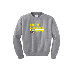 Cox Mill Elementary-Youth Unisex Crewneck Sweatshirt On-Demand Stripe Logo