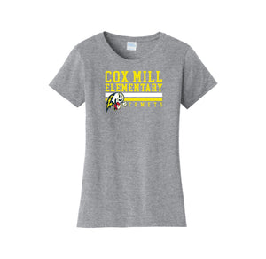 Cox Mill Elementary-Womens Fan Favorite Tee On-Demand Stripe Logo