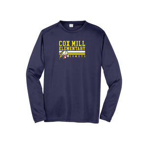 Cox Mill Elementary-Adult Unisex Dri-Fit Long Sleeve Tee On-Demand Stripe Logo