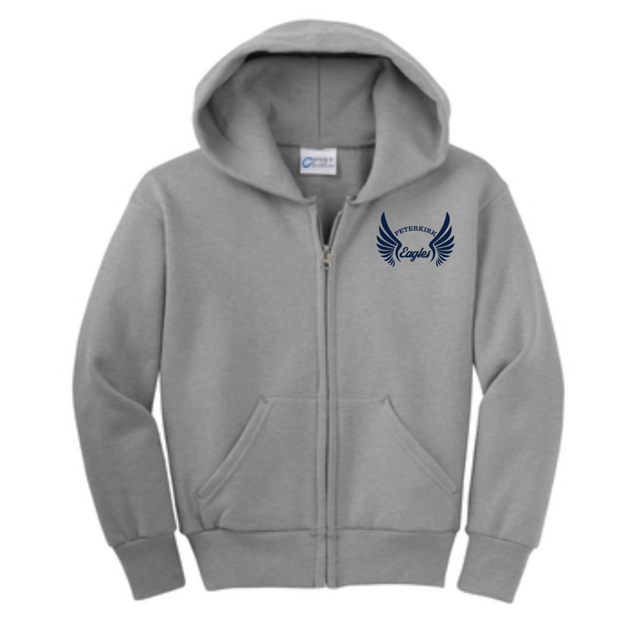 Peter Kirk Eagles 2022-2023 On- Demand-Youth Unisex Full-Zip Hooded Sweatshirt On-Demand