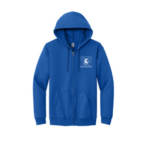 Mission Meadows Elementary Spirit Wear On- Demand-Adult Unisex Full-Zip Hooded Sweatshirt On-Demand Mustangs