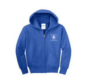 Mission Meadows Elementary Spirit Wear On- Demand-Youth Unisex Full-Zip Hooded Sweatshirt On-Demand Mustangs