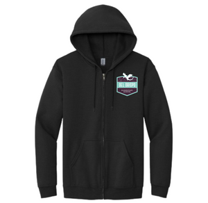 Del Obispo Dragon Spirit Wear 2023/24 On-Demand-Adult Unisex Full-Zip Hooded Sweatshirt On-Demand