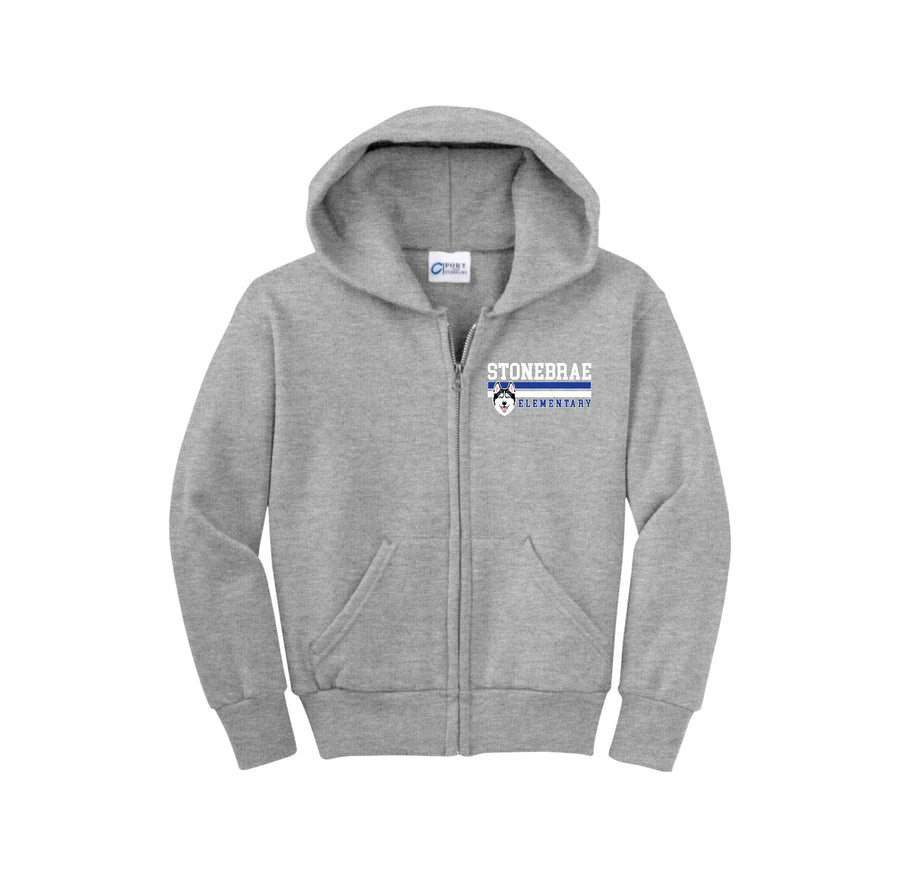 Stonebrae Elementary Spirit Wear 2023-24 On-Demand-Youth Unisex Full-Zip Hooded Sweatshirt On-Demand